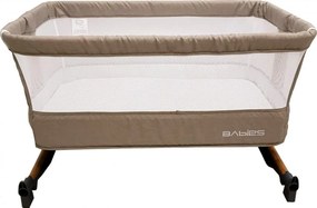 Patut copii transformabil in balansoar bebe Baby Care™ Babies , design modern, Co-Sleeper , dimensiuni 84X78X50 cm, 7 trepte de inaltime, saltea
