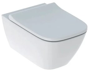 Set vas wc suspendat si capac slim soft close Geberit Smyle Square
