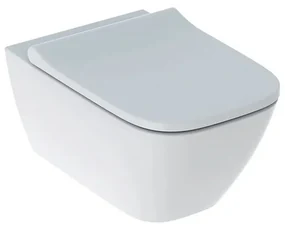 Set vas wc suspendat si capac slim soft close Geberit Smyle Square
