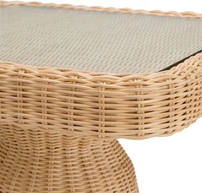 Masuta auxiliara din ratan design LUX Tiago