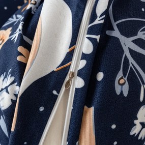 Lenjerie de pat din microfibra DENIM BIRDS albastru Dimensiune lenjerie de pat: 70 x 90 cm | 140 x 200 cm