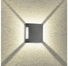 Brilagi - Aplica LED de exterior QUADRAY, 4W, 230V, antracit, IP65