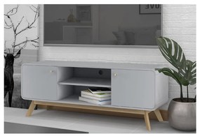 Comodă TV gri 140x53 cm Caitlin – Støraa