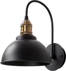 Lampa perete VARZAN, 10840, negru/auriu, metal, 27x27x36 cm
