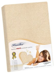 Cearceaf frotir Kamilka, bej deschis, 90 x 200 cm