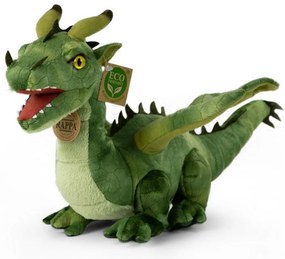 Rappa Plush dragon verde, 40 cm ECO-FRIENDLY