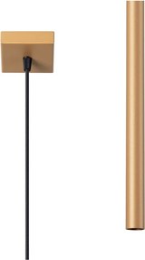 Lustră aurie din metal Fideus – Sollux