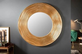 Oglinda de perete decorativa Circle 100cm, auriu