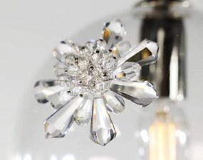 Lustra LUX decorativ fulgi de zapada din cristal SNOWFLAKE 02A