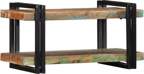 vidaXL Raft de perete din lemn masiv multicolor recuperat