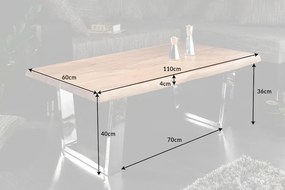 Masuta Design Industrial, Lemn, Metal, Mammut 110cm