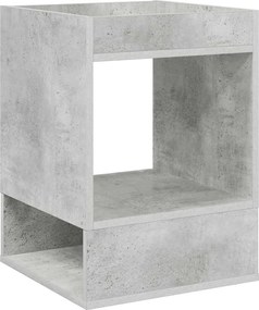 vidaXL Masă laterală Gri din beton 40 x 40 x 56 cm Lemn compozit