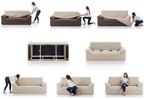 Husă pentru canapea cu două locuri Milos bej 130-180 cm
