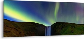 Tablou - Aurora Boreală în Islanda (120x50 cm)