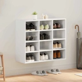vidaXL Dulap pentru pantofi Alb 77.5 x 30 x 67 cm Lemn compozit