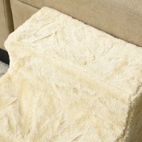 PawHut scară pentru câini cu 3 trepte, pentru câini și pisici de până la 4,5 kg, din catifea detașabilă și lavabilă, bej | Aosom Romania