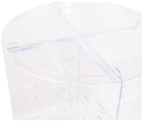 Organizator rotativ pentru cosmetice din plastic transparent - Hermia