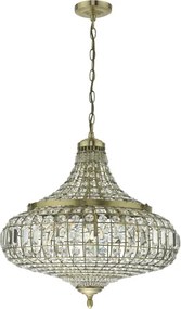 Där Lighting ASM0675 - Candelabru suspendat pe lanț ASMARA 6xE14/40W/230V din alamă