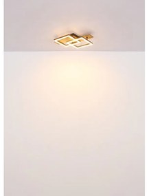 Plafoniera LED design slim JEFFRY aspect lemn 67350-24 GL