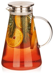 Carafă din sticlă 4Home cu capac Jug Hot&Cool, 1,8 l