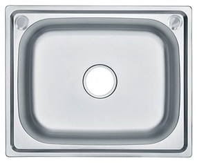 Chiuvetă pătrată Mont din oțel inoxidabil cu o singură cuvă