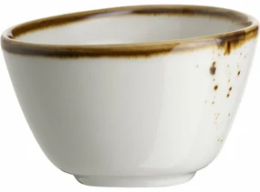 Mäser Bol oval Pintar Puncte maro alb 7 x 6 cm, S