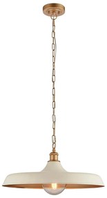 Endon 99999 - Candelabru pe lanț SABIAN 1xE27/10W/230V crem/auriu