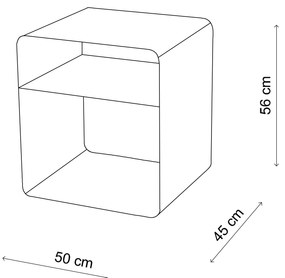 Măsuță laterală Sintuanta C (Negru). 1127686