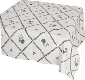 Față de masă din bumbac organic 115x115 cm verde, „Lovisa"