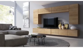 Mobilier living Calabria C13 (Stejar auriu) (fără iluminat). 1051646