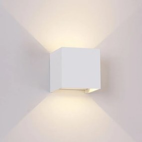 Aplica LED dimabila iluminat exterior ambiental IP54 DAVOS alba MA-8600