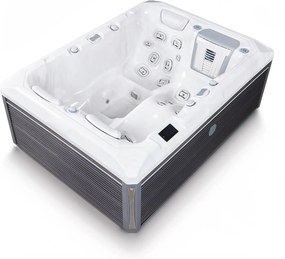 Minipiscina jacuzzi 3 persoane, 32 jeturi hidromasaj, WiFi, sistem audio, sistem In line-WIS, unitate de control Gecko IN.YE-3, 160   215 cm, Wellis