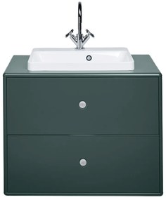 Dulap cu chiuvetă fără baterie verde închis suspendat 80x62 cm Color Bath – Tom Tailor