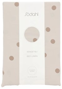 Lenjerie de pat maro din bumbac satinat pentru pat de o persoană 140x200 cm Solaris – Södahl