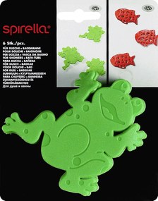 Covorașe antiderapante pentru copii pentru cadă 6 buc. 12x11 cm Frogtime – Spirella