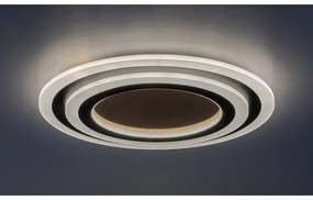 Rabalux TANELI 71314 - Plafonieră LED dimabilă, 56W, 230V, 3000/4000/6000K, crom/negru + telecomandă