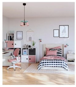 Lustră pentru copii albastru-deschis/roz cu abajur din metal ø 30 cm Mouse II – GTV