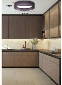 Plafonieră LED Duolla ROLLER LED/24W/230V d. 45 cm antracit