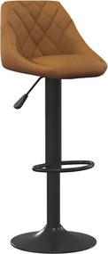 vidaXL Scaun de bar, maro, catifea