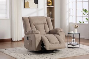 Fotoliu recliner electric dumonde cu funcție de balansare ,rotire și masaj în 8 puncte Novera