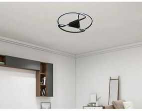 Plafonieră LED dimabilă LED/75W/230V 3000-6500K negru + telecomandă