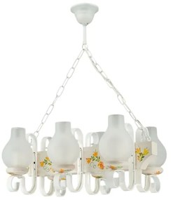 Brilagi - Candelabru cu lanț QUEEN 6xE14/40W/230V fag/crem