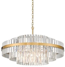 Lustră pe lanț Zuma Line P0567-16A-2GAC CONSTANTINOPLE 16xG9/28W/230V auriu