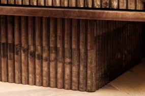 Comoda TV cu model optic 3D, Lemn mahon maro, ART DECO 200cm