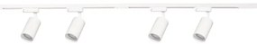 Spot in sistem de șină PIPE 4xGU10/10W/230V alb