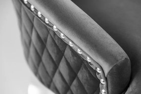 Set 2 scaune stil baroc Castle Deluxe, gri