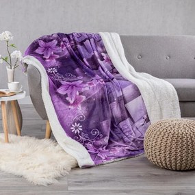 decoDoma Pătură cu blăniţă ELIS 150 x 200 cm