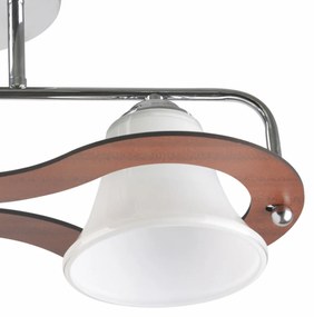 Lustra Mina LY-3361, 2xE27, alba+argintie+maro, IP20, Klausen