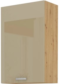 Dulap superior de bucătărie Arryn 60 G-90 1F (stejar artisan + capuccino lucios). 1024775