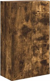 vidaXL Dulap TV de perete Pe perete Stejar fumuriu 59,5 x 31 x 100 cm